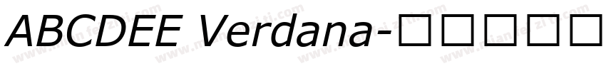 ABCDEE Verdana字体转换